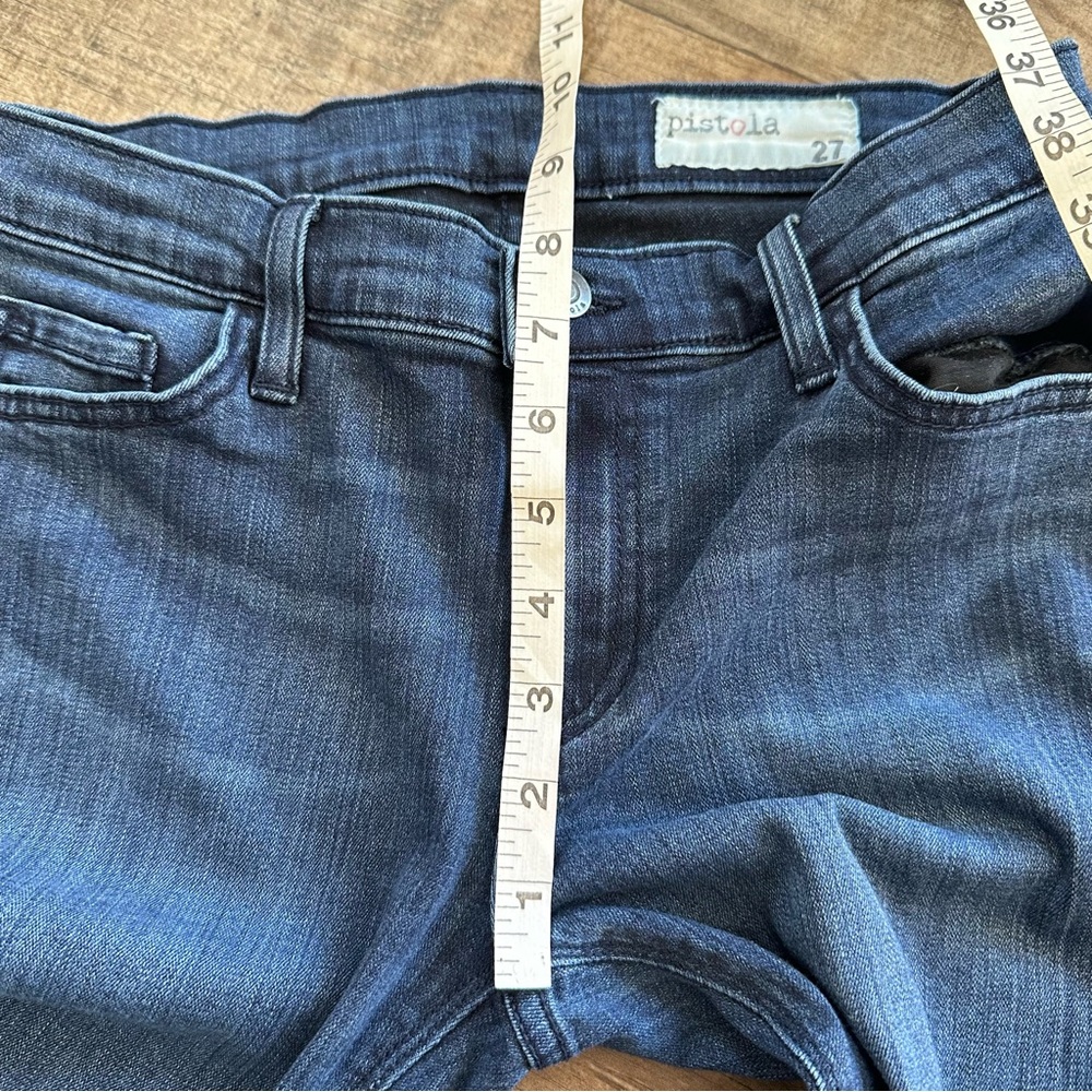 Revolve Pistola dark wash skinny cropped jeans - Picture 9 of 9